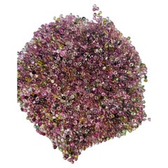 Tourmaline cabochon ronde multicolore non sertie de 2,5 mm en gros lot de 50 pièces