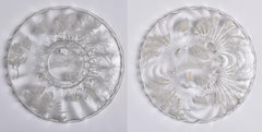 25th Anniversary Silver Overlay Glass Dishes