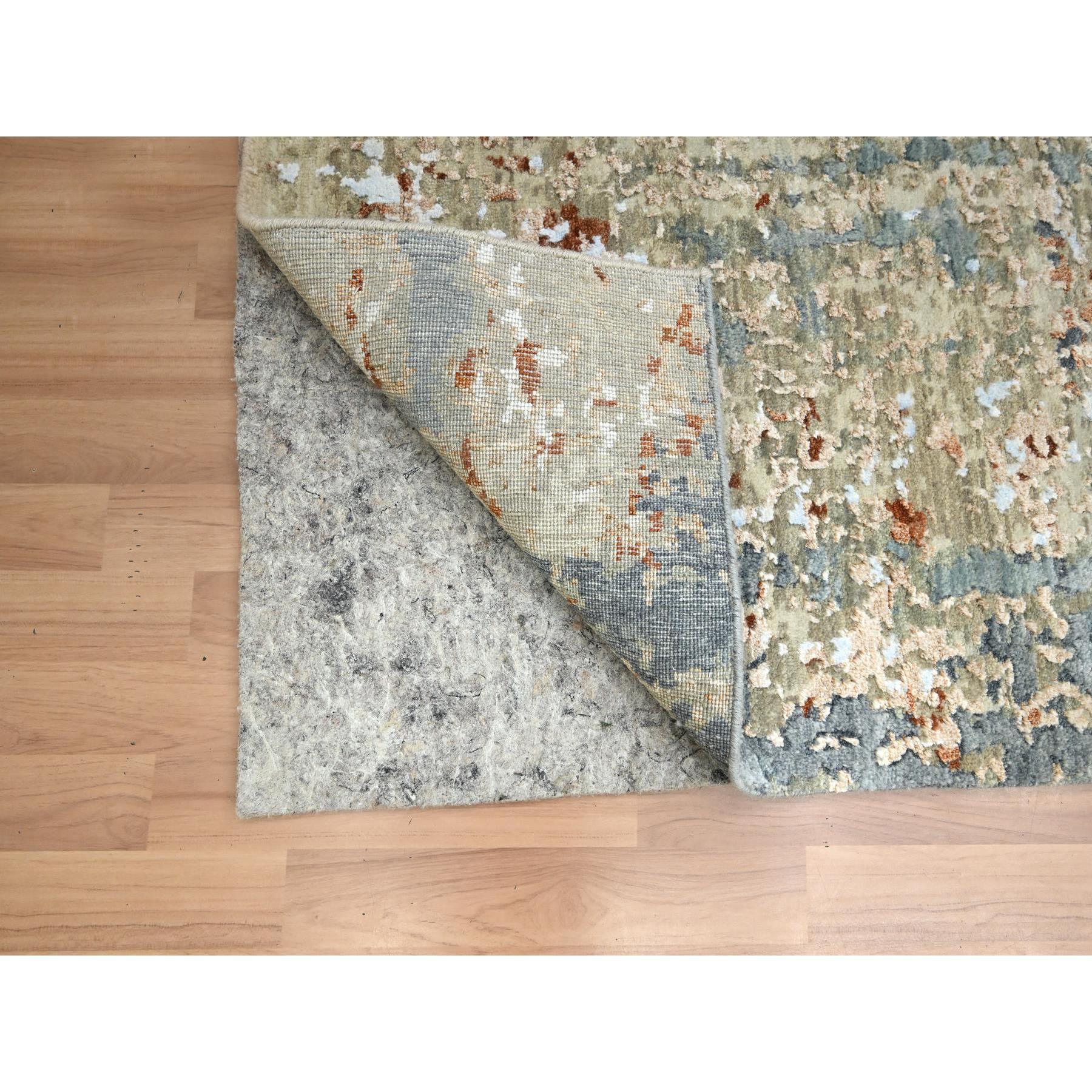 Moderne Tapis de course en laine nouée à la main 2'5 