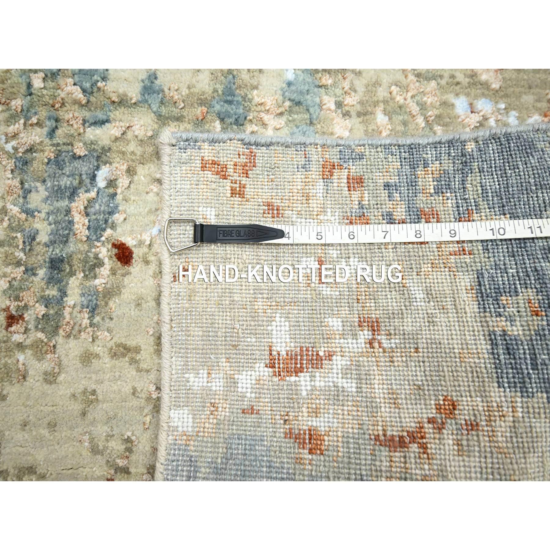 XXIe siècle et contemporain Tapis de course en laine nouée à la main 2'5 