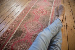 Vintage Distressed Oushak Rug Runner