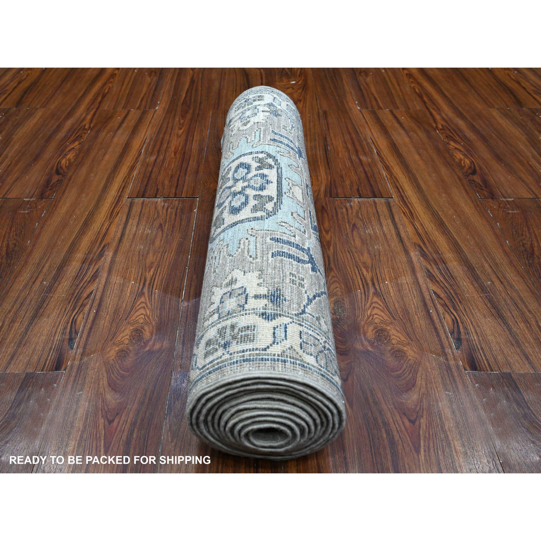 Indiano Tappeto orientale Repose Gray Karajeh Design Aryana annodato a mano 2'5 