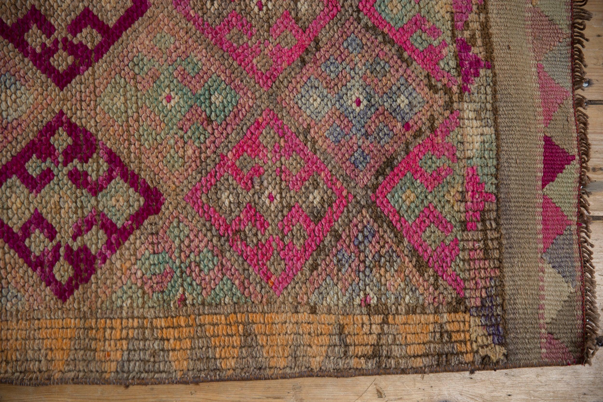 Vintage Distressed Kurd Rug Runner In Fair Condition For Sale In Katonah, NY