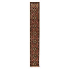 2'5 "x19'10" rosso mattone in lana annodata a mano Heris Re-Creation Oriental XL Runner Rugs