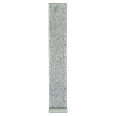 2'5 "x22'Laine grise et soie pure Zoroastrian Runner XL noué à la main Tapis d'Orient