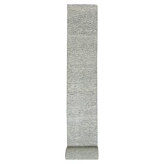 2'5"x26'3" Gray Modern Tone on Tone Grass Design Hand Knotted Wool XL Runner Rug