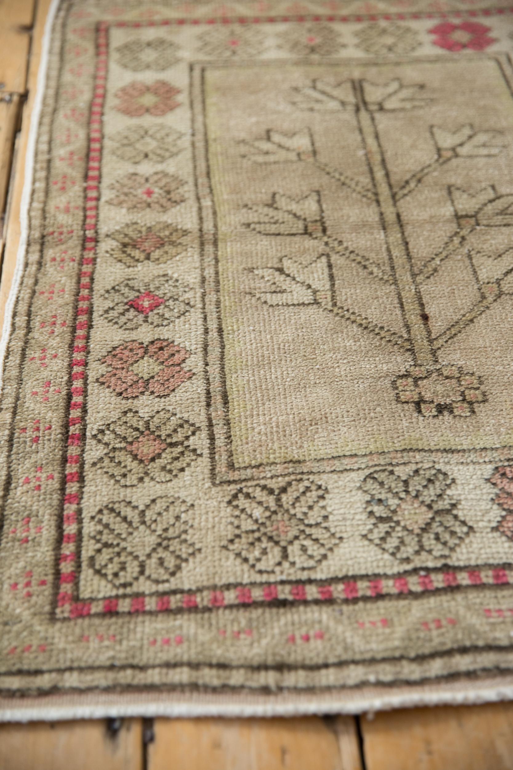 Mid-20th Century Vintage Distressed Oushak Rug For Sale