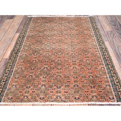 Tapis vintage zoroastrien du Nord-Ouest, en pure laine, noué à la main, couleur « Savanna Brown », 2'5" x 3'8"