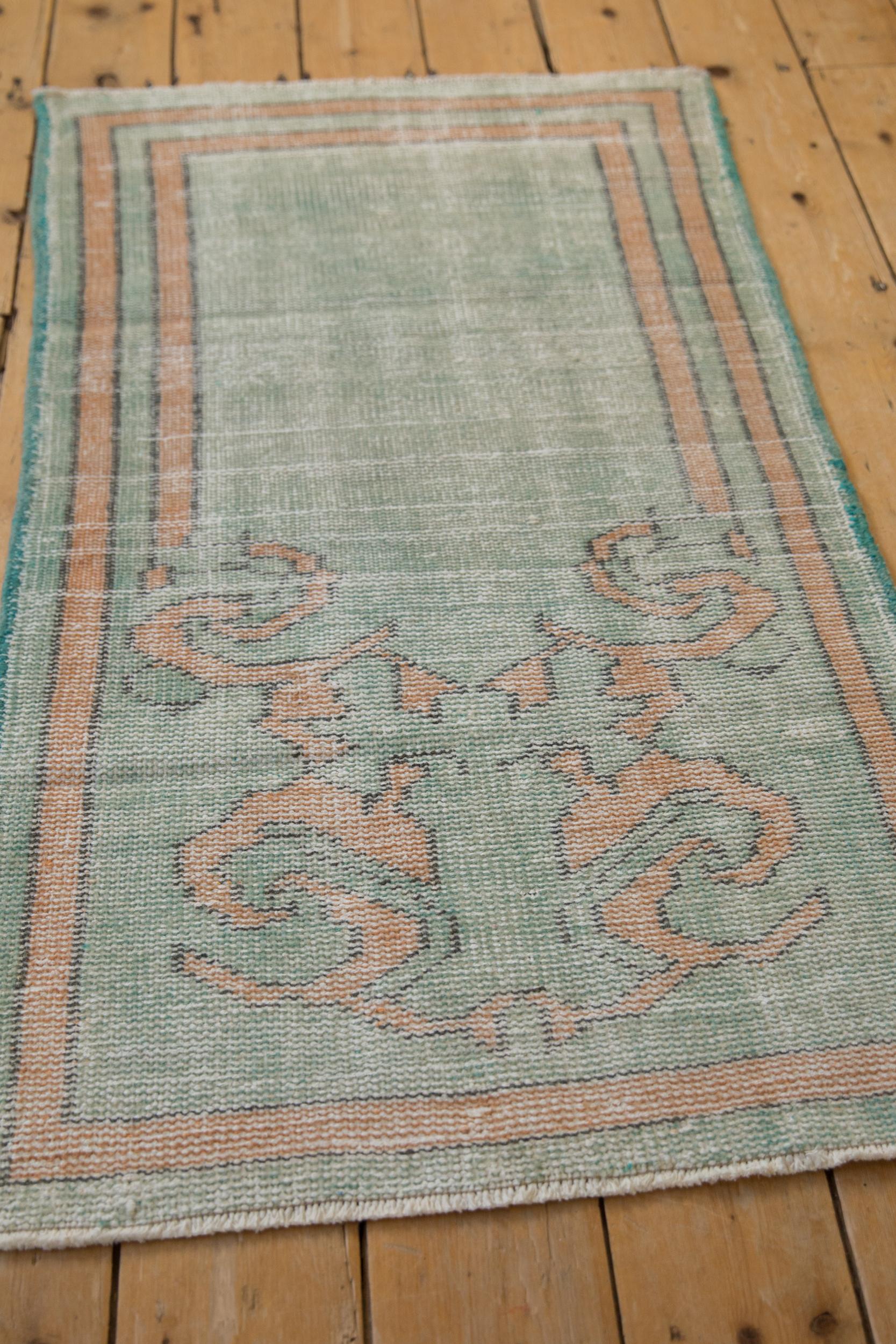 Vintage Distressed Oushak Rug For Sale 1