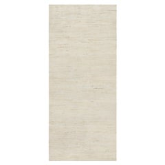 2'5 "x5'10" Blanco 100% Lana Anudada a Mano Lori Buft Gabbeh Alfombra Moderna de Corredor