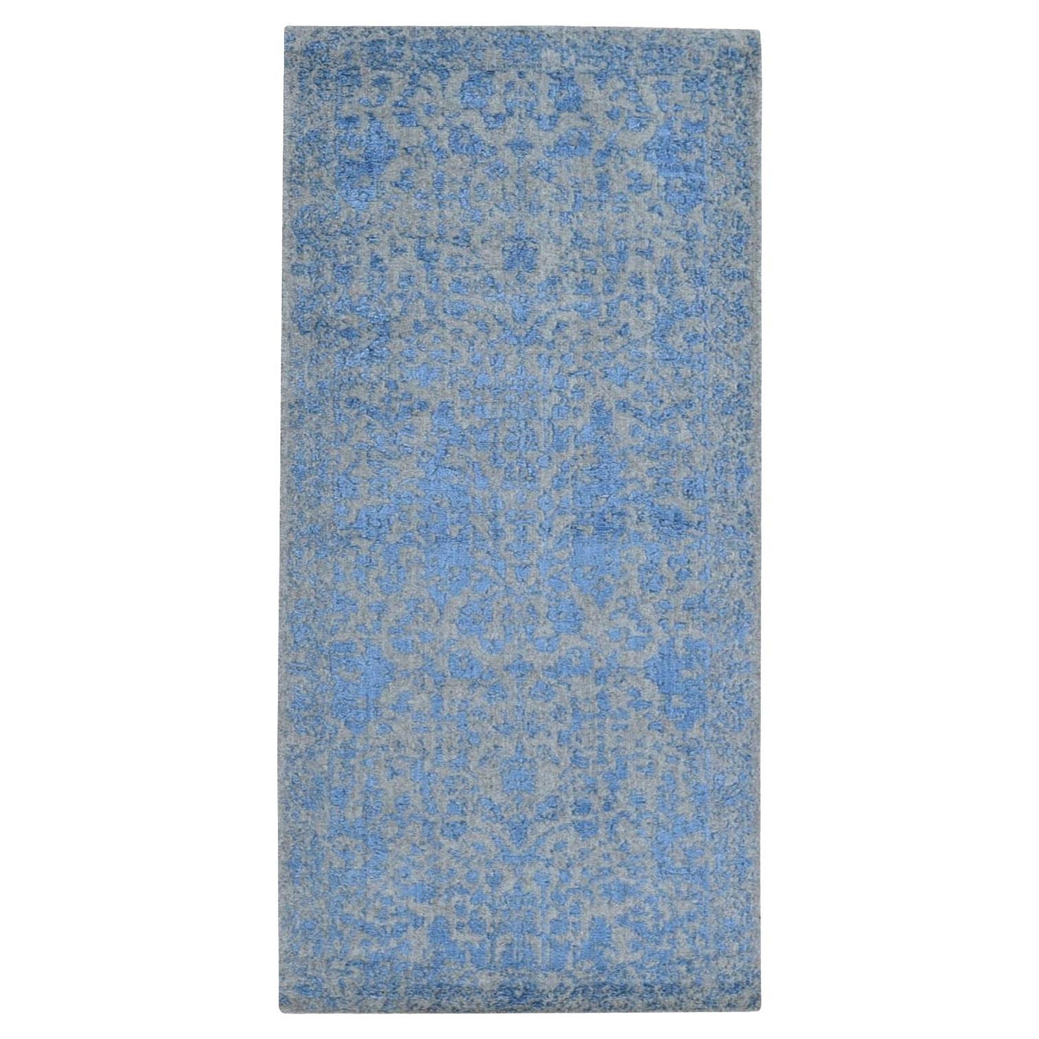 2
5"x6
1" Fine Broken Cypress Tree Design Wool
Art Silk Hand Loomed Runner Rug