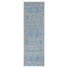 2
5 "x8
 Blauer feiner gebrochener Zypressenbaum Design Wolle 
Kunstseide Läufer Dicker Teppich