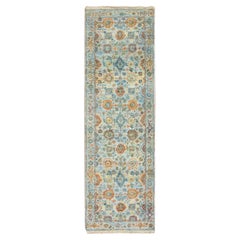 2
5"x8
Carolina Blue Sultanabad Reimagined Hand Knotted Pure Wool Runner Rug