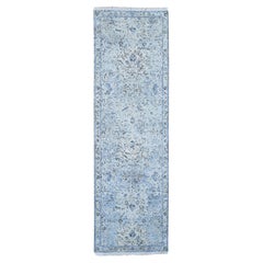 Tappeto Oushak Distressed in pura seta e lana testurizzata annodato a mano 2
5 "x8