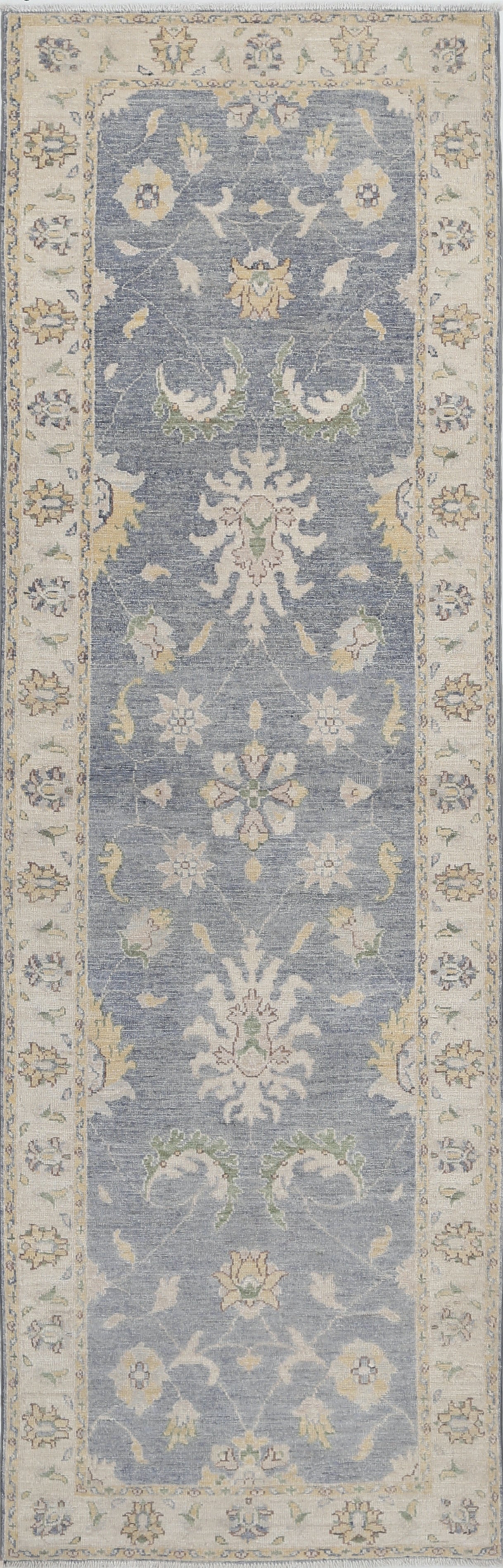 2.5x8 ft Handknotted Runner Rug for Corridor and Hallway Decor. Kitchen Rug