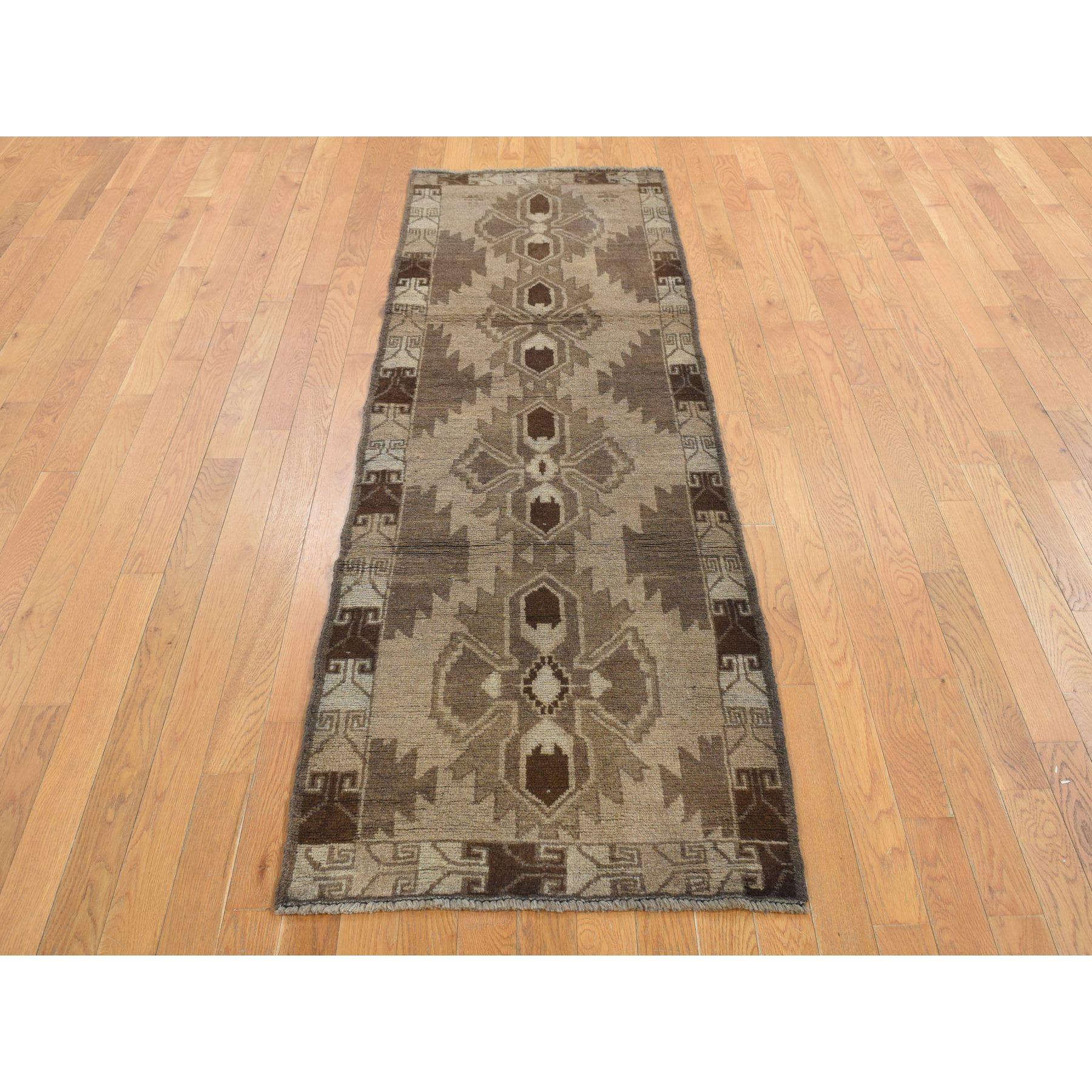 Tan Color, Washed Out Afghan Baluch with Natural Colors, Pure Wool, Hand Knotted, Runner Oriental Rug
Primary materials: Wool
Latex: No Pile 
height: 0.25 Inches
Style: Traditional
Primary color: Brown
Secondary colors: Cream Color
Pattern: Oriental
