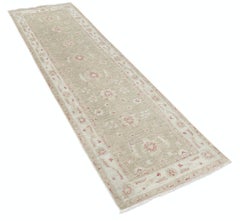 2.5x8.6 ft Hand Knotted Kitchen Runner Rug. Corridor Rug. Wool Hallway Runner
