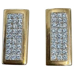 Orecchini da donna con diamante di qualità VS da 2,6 carati, oro giallo 14 carati 9,8 gm