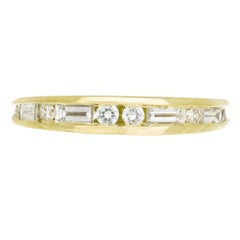 .26 Carat Diamond Yellow Gold Channel Set Domed Band Ring
