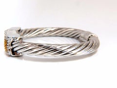 .26 Carat Diamonds Earrings, Bangle Set 14 Karat and Silver