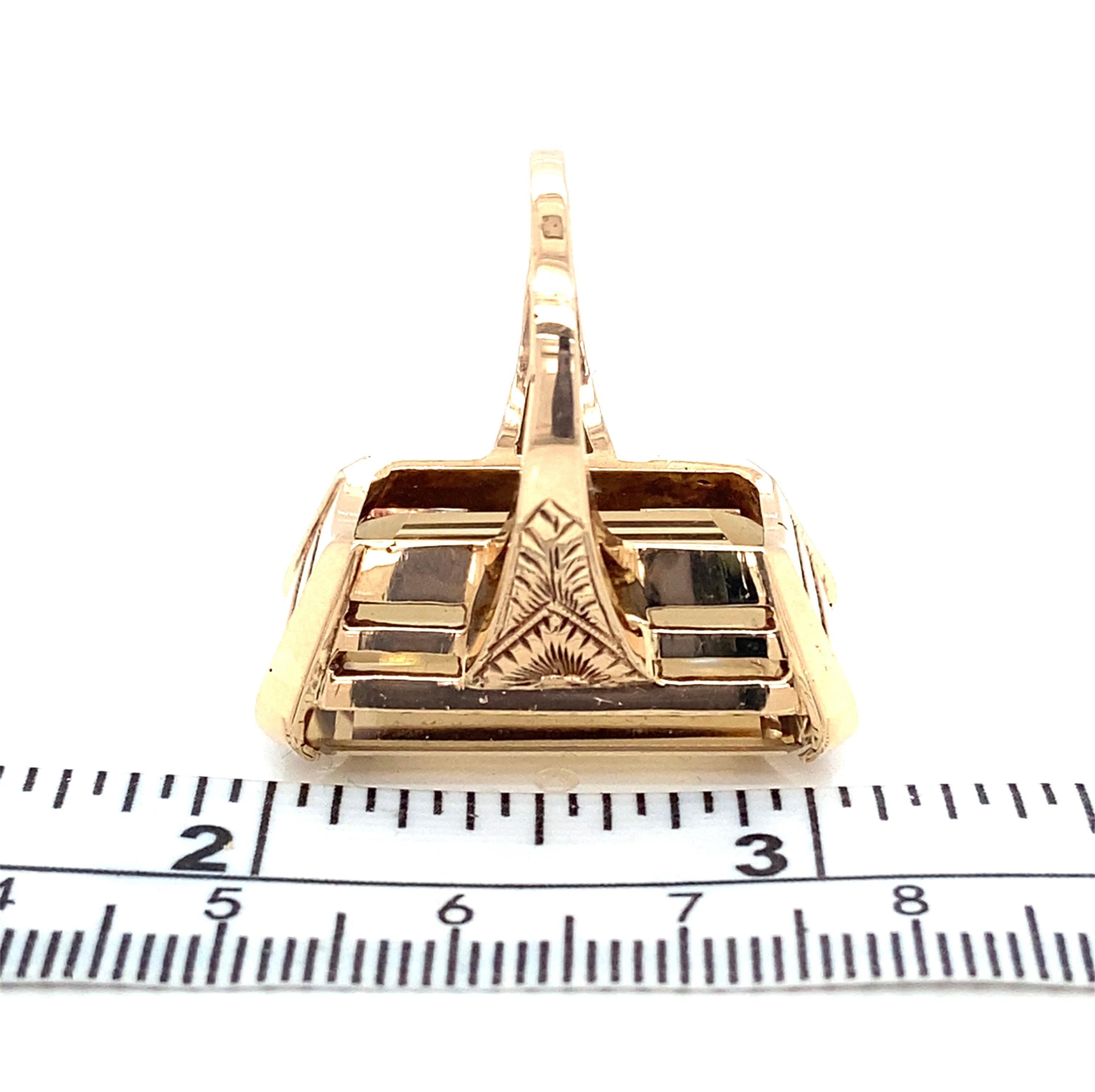 26 Karat Smaragdschliff Citrin und 14K Rose Gold 1960s Cocktail Ring im Angebot 2