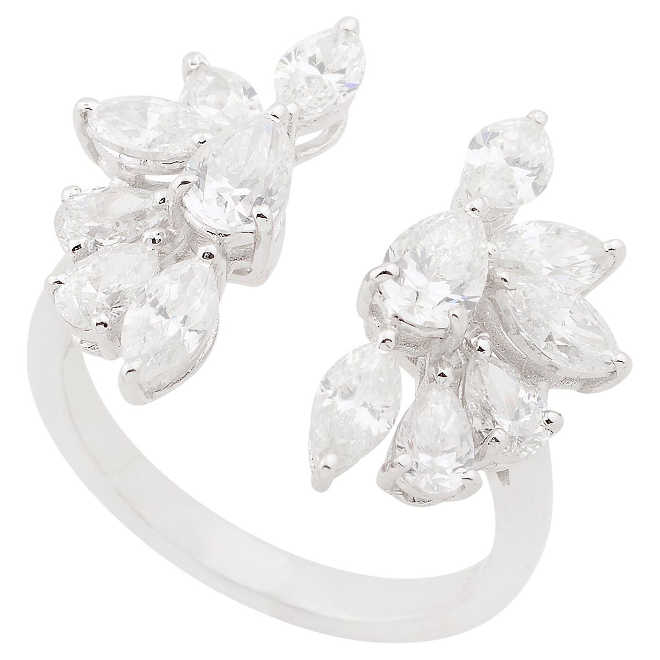 in vendita:  Anello con pera e diamante marquise da 2,6 carati Gioielli fatti a mano in oro bianco 18 carati