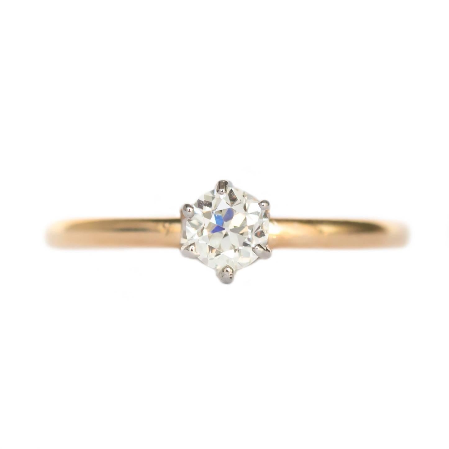 .26 Carat Yellow Gold and Platinum Tiffany & Co. Engagement Ring