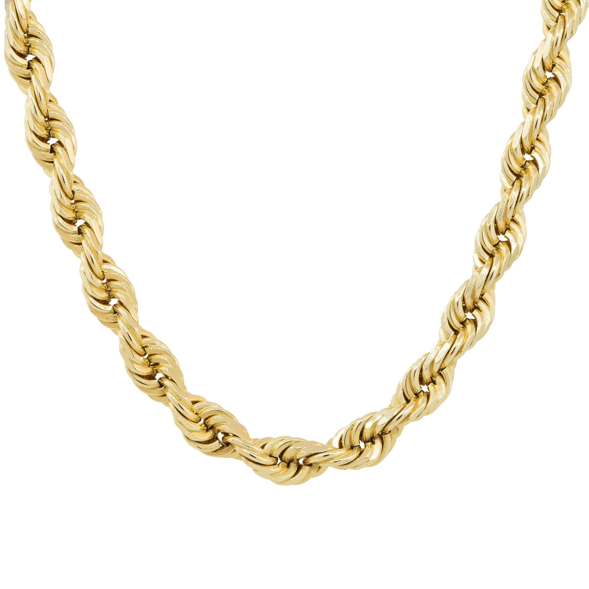 rope chain sizing