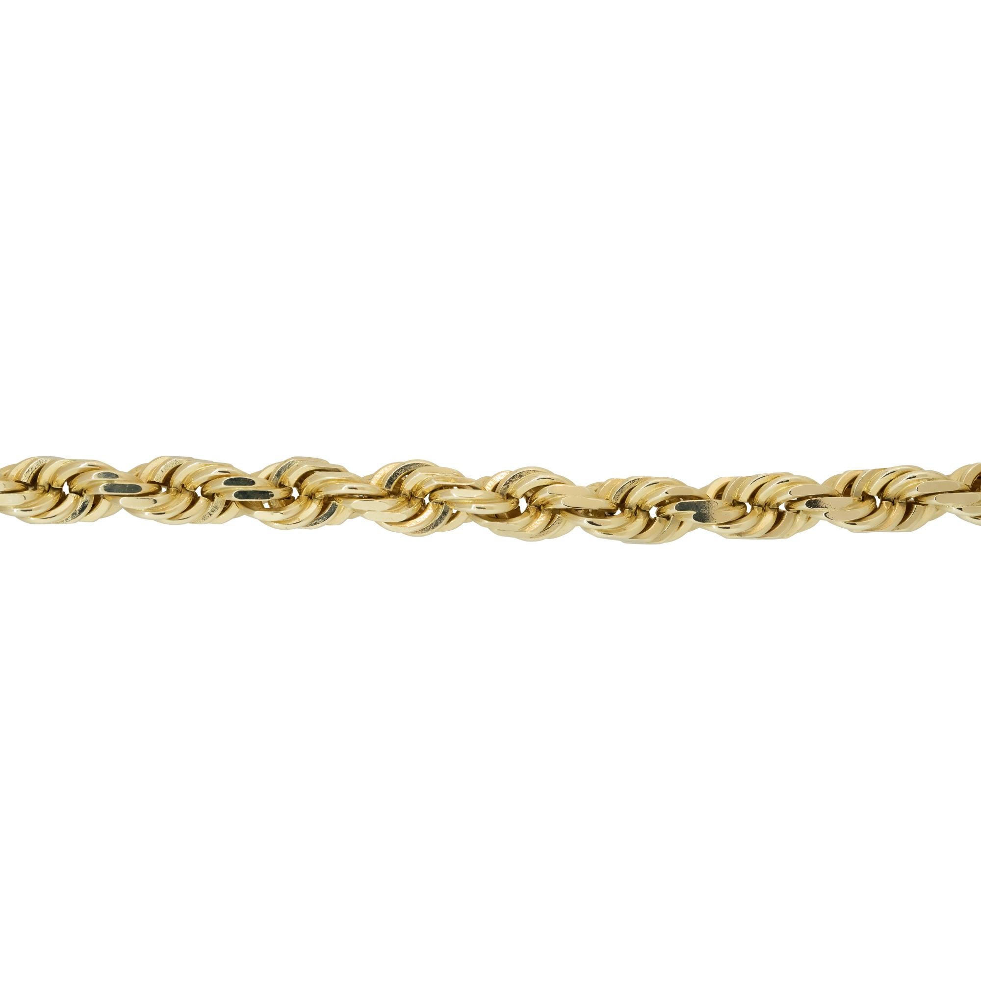 Men's Solid Rope Chain 14 Karat in Stock 1