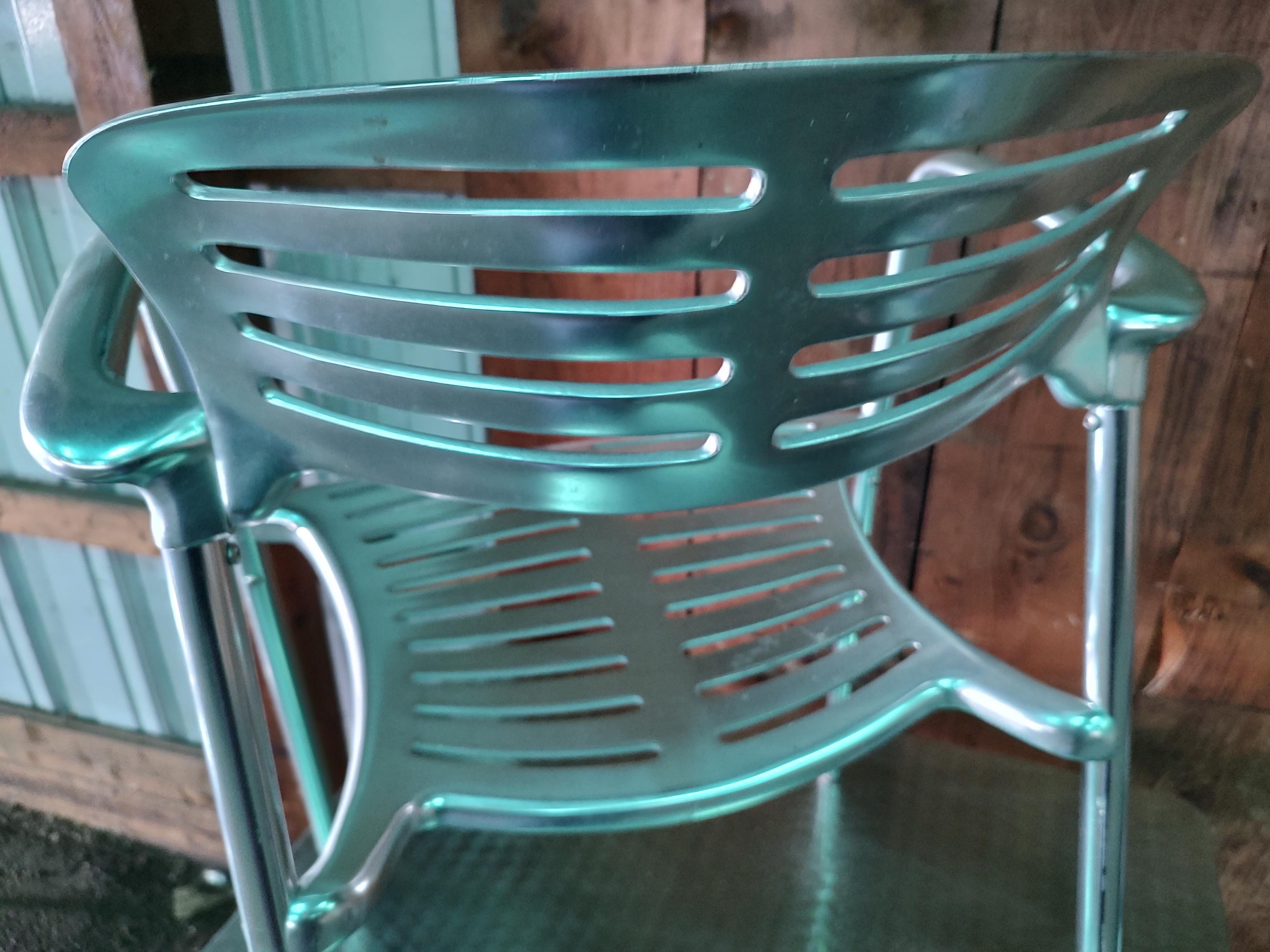 8 Mid Century Modern Toledo Aluminium Sessel von Jorge Pensi Indoor Outdoor im Angebot 8