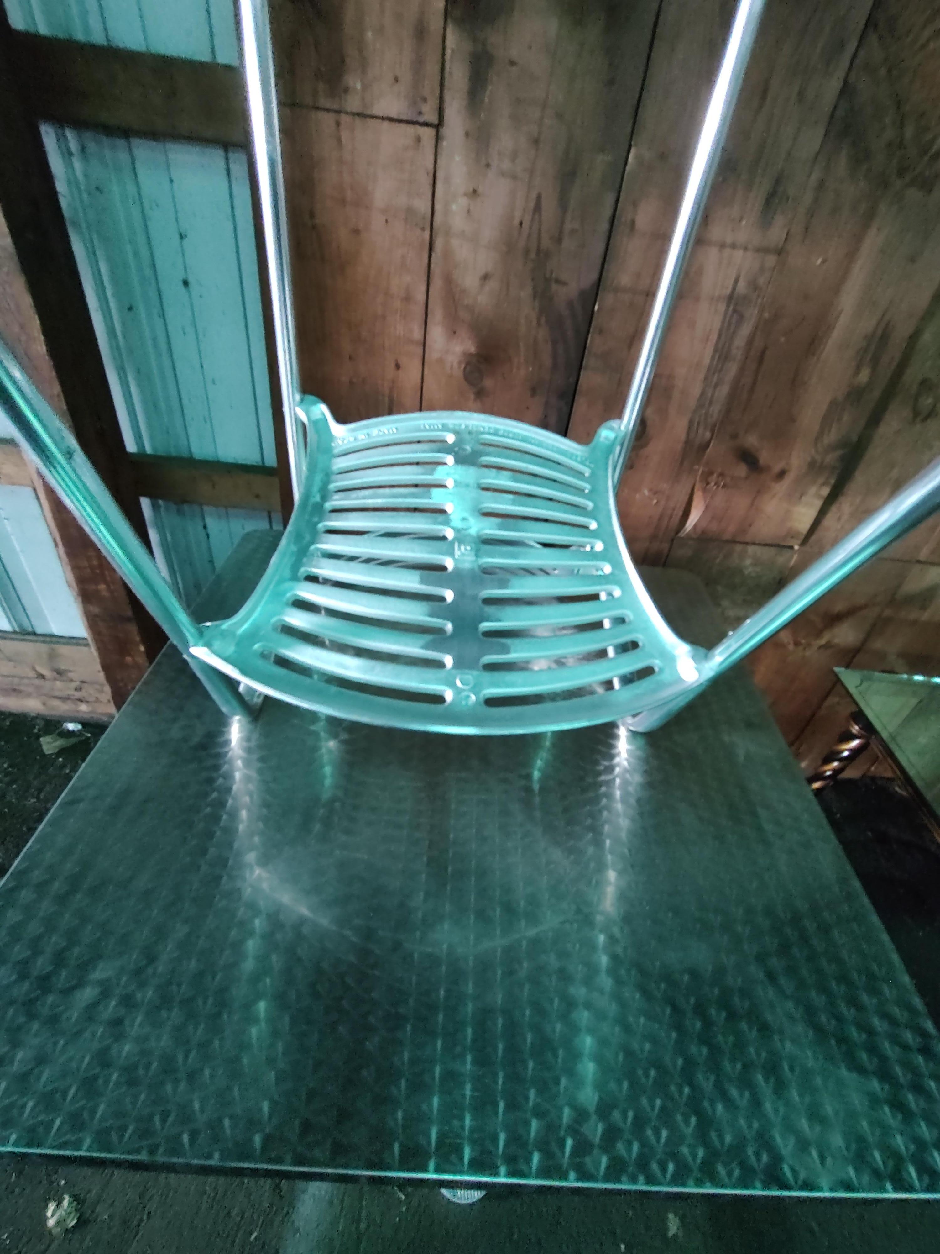 8 Mid Century Modern Toledo Aluminium Sessel von Jorge Pensi Indoor Outdoor im Angebot 3