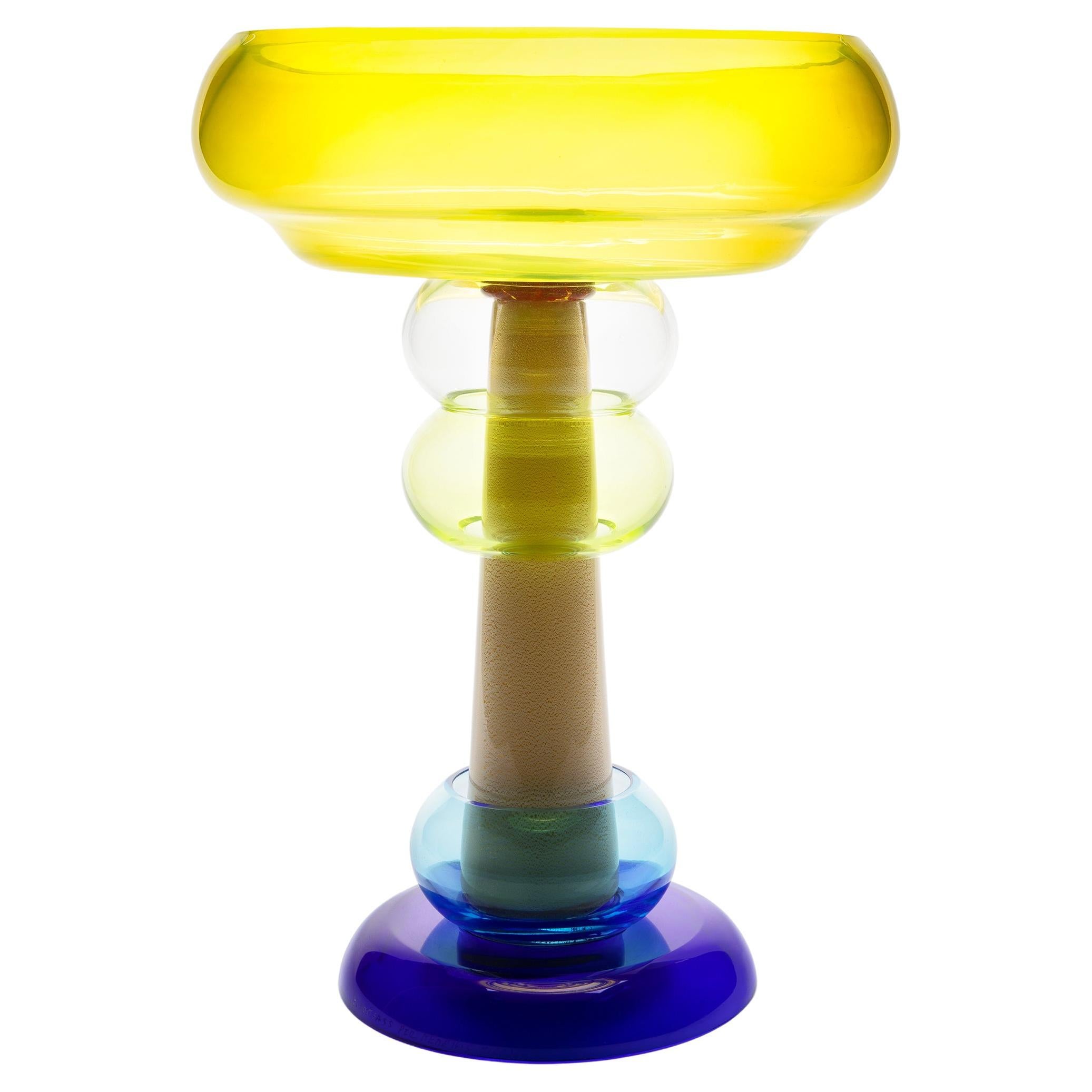26 Niobe Glass Vase, by Ettore Sottsass from Memphis Milano For Sale