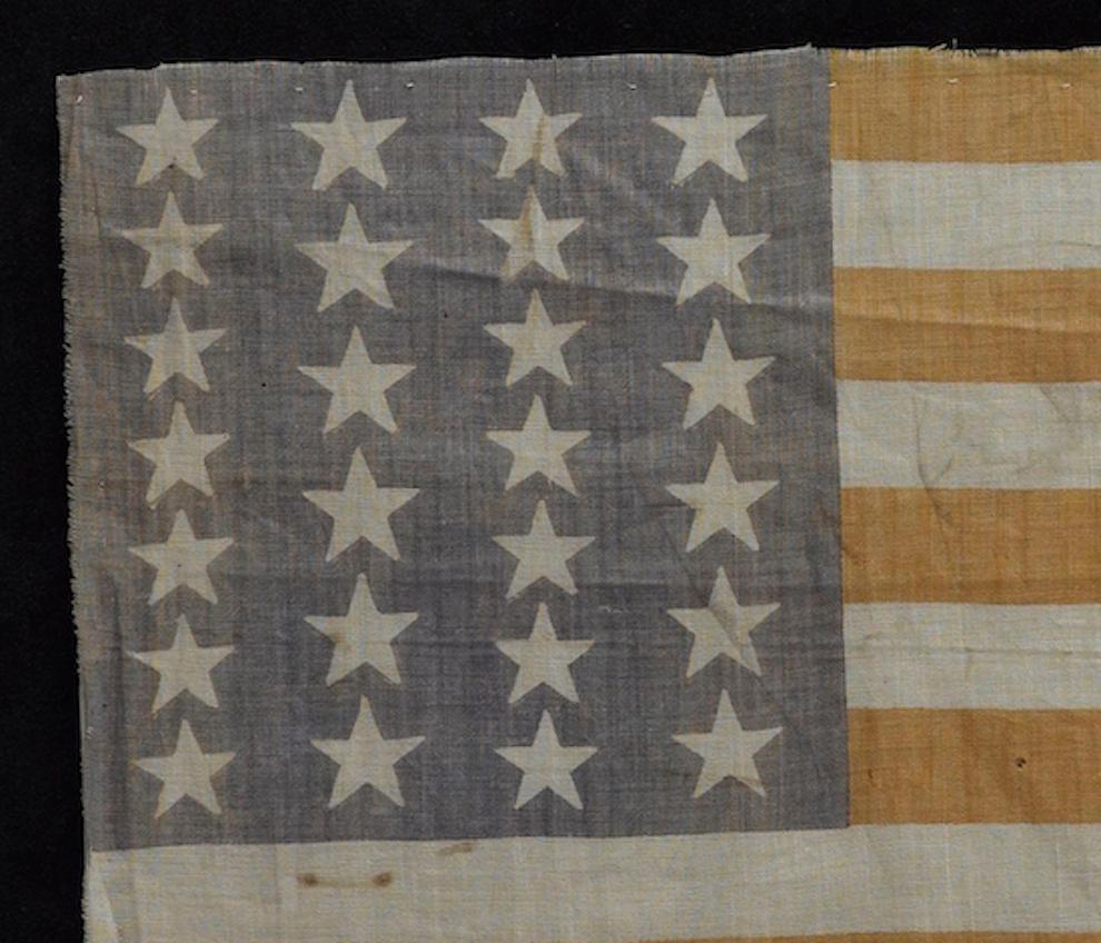26-Star Printed American Flag In Good Condition In Colorado Springs, CO
