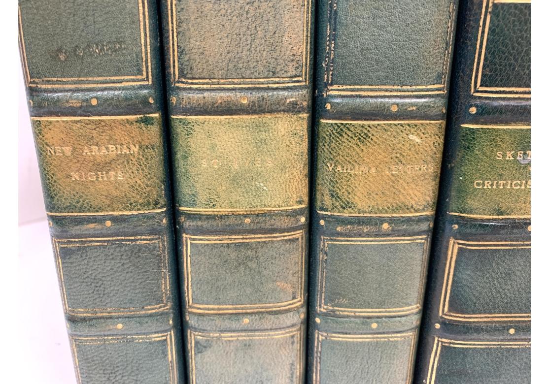 20th Century 26 Vol. Leatherbound Complete Set-The Novels And Tales Of Robert Louis Stevenson For Sale