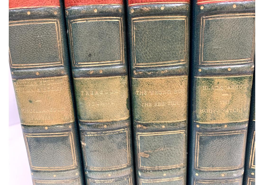 26 Vol. Leatherbound Complete Set-The Novels And Tales Of Robert Louis Stevenson For Sale 1