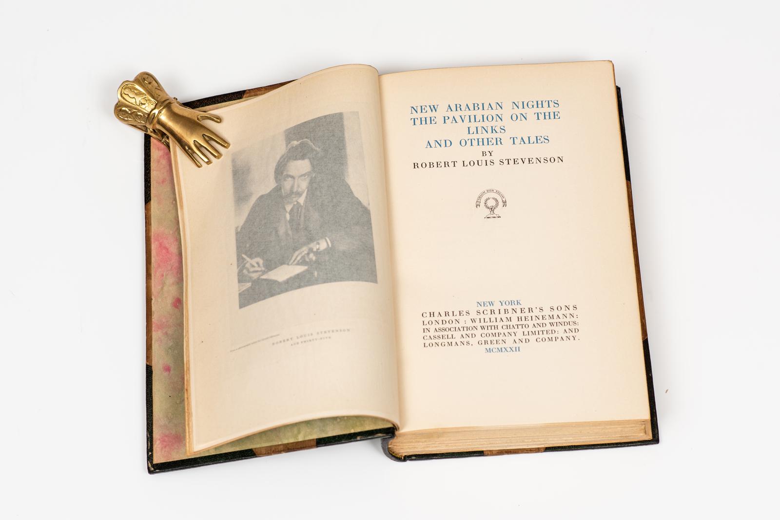 Leather 26 Volumes. Robert Louis Stevenson. Complete Works. For Sale