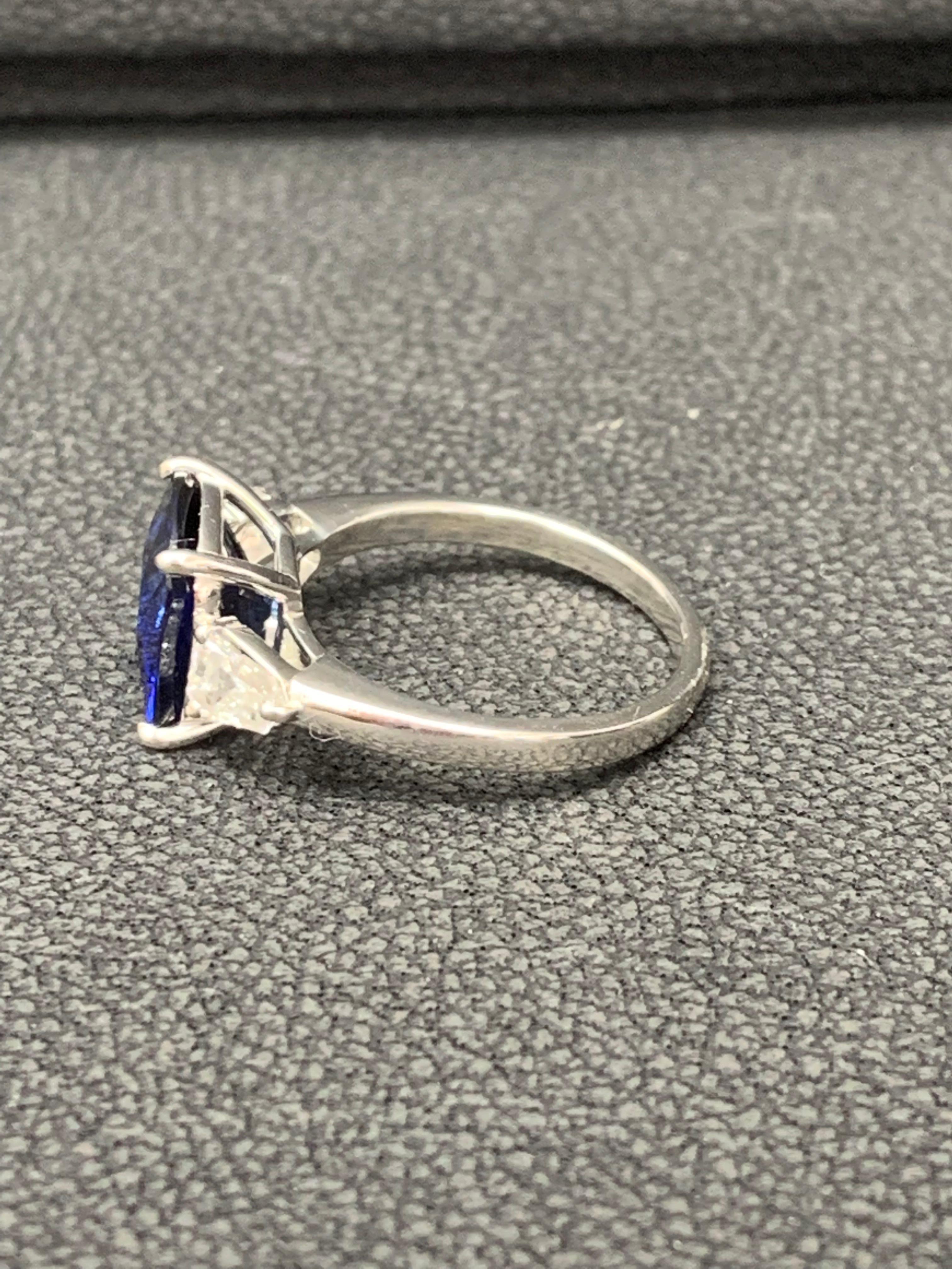 sapphire ring with diamond side stones