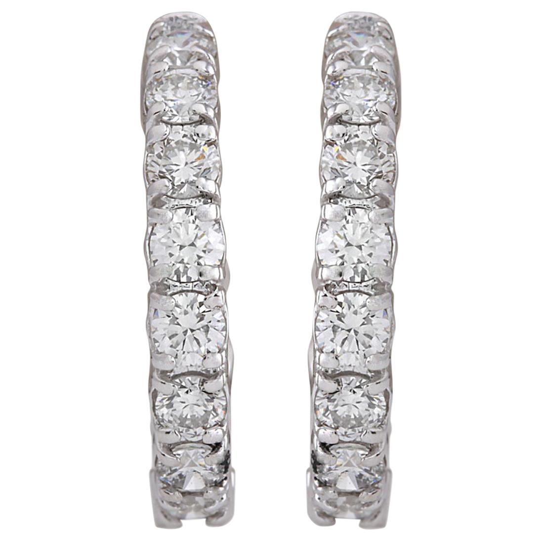 18K YG 6.20 CT QUADRILLION DIAMOND EARRINGS main image 0