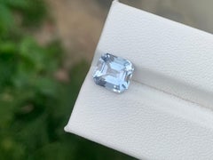2.60 Carat Natural Loose Aquamarine Goshenite Asscher Cut Gemstone