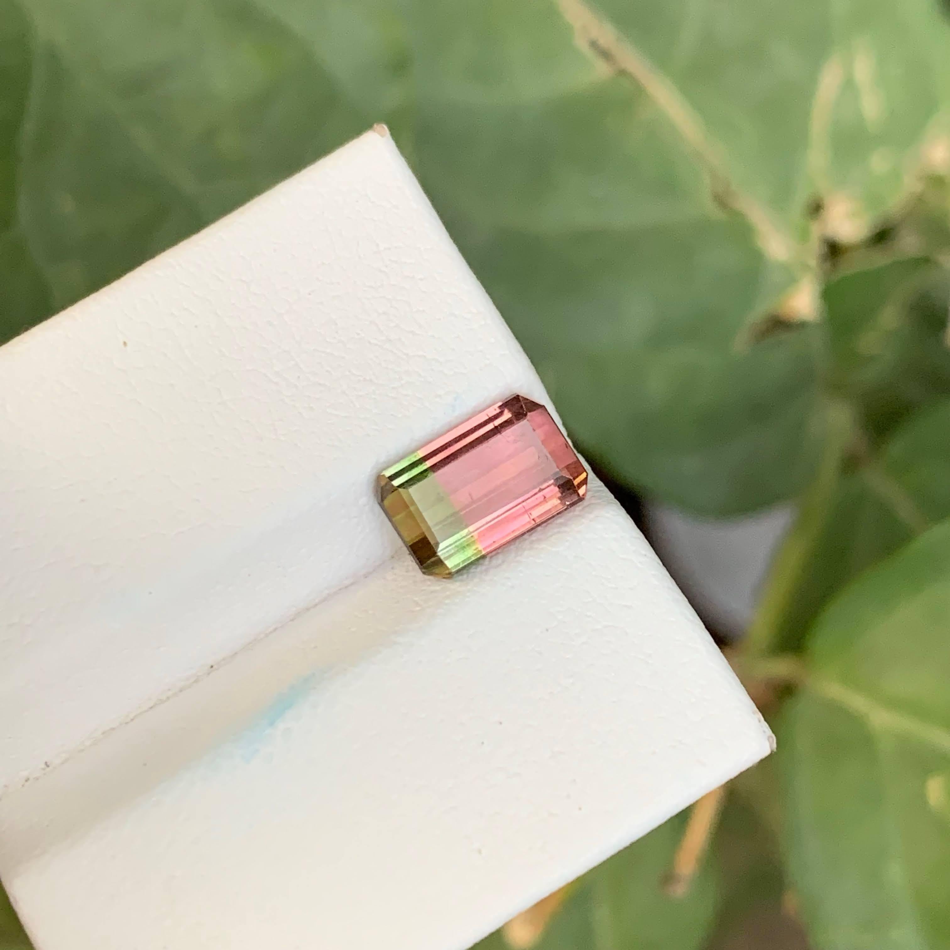 2.60 Carat Natural Loose Bi Color Tourmaline Stone Cushion Cut African Gemstone im Zustand „Neu“ im Angebot in Bangkok, TH