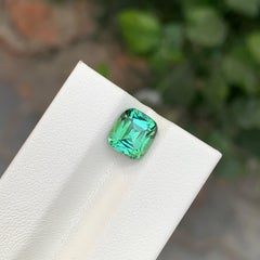 2.60 Carat Natural Loose Blue Green Tourmaline Cushion Shape Gem
