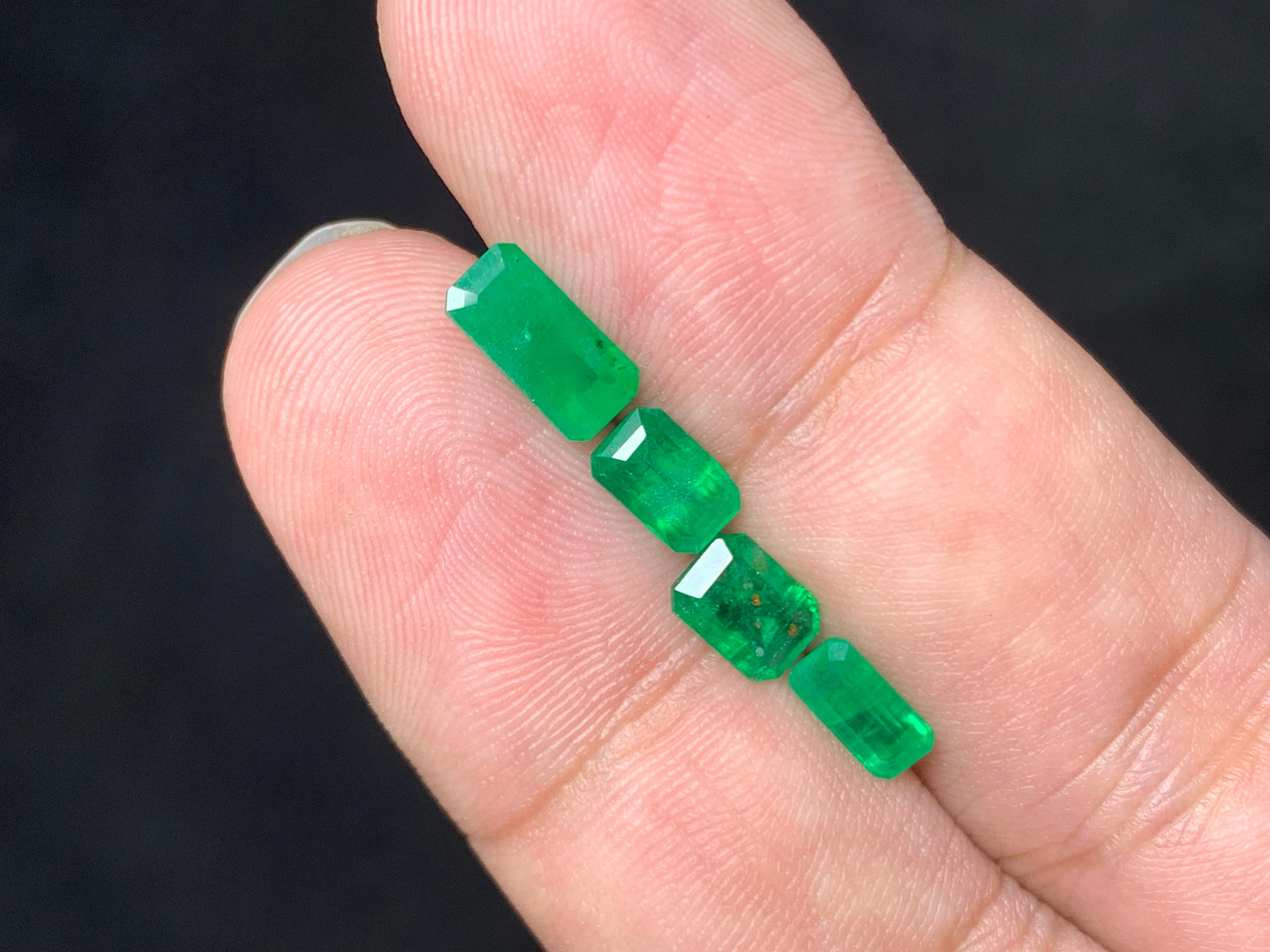 2.60 Carat Natural Loose Emerald Lot From Swat Mine, Pakistan For Sale 1