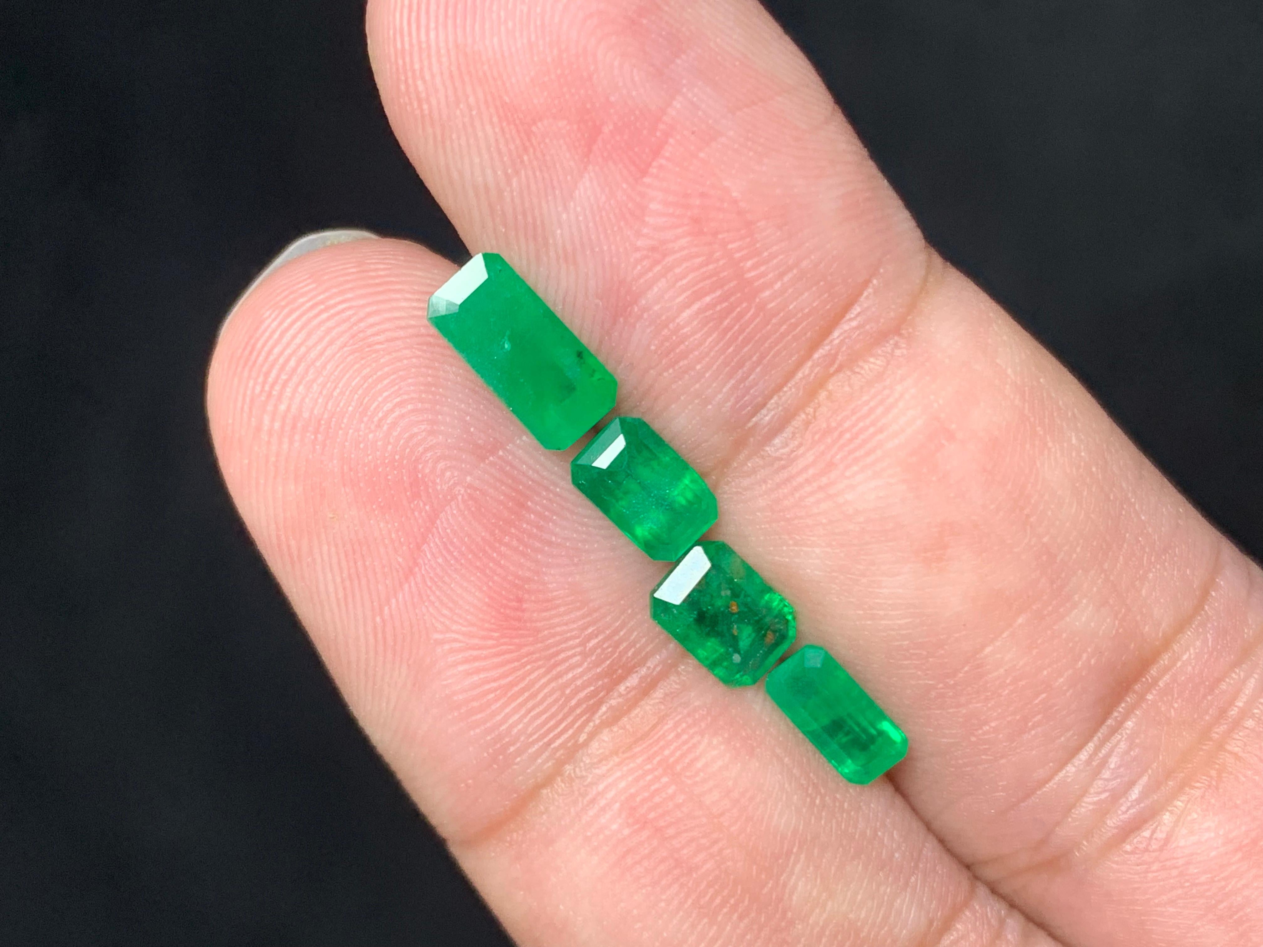 2.60 Carat Natural Loose Emerald Lot From Swat Mine, Pakistan For Sale 2