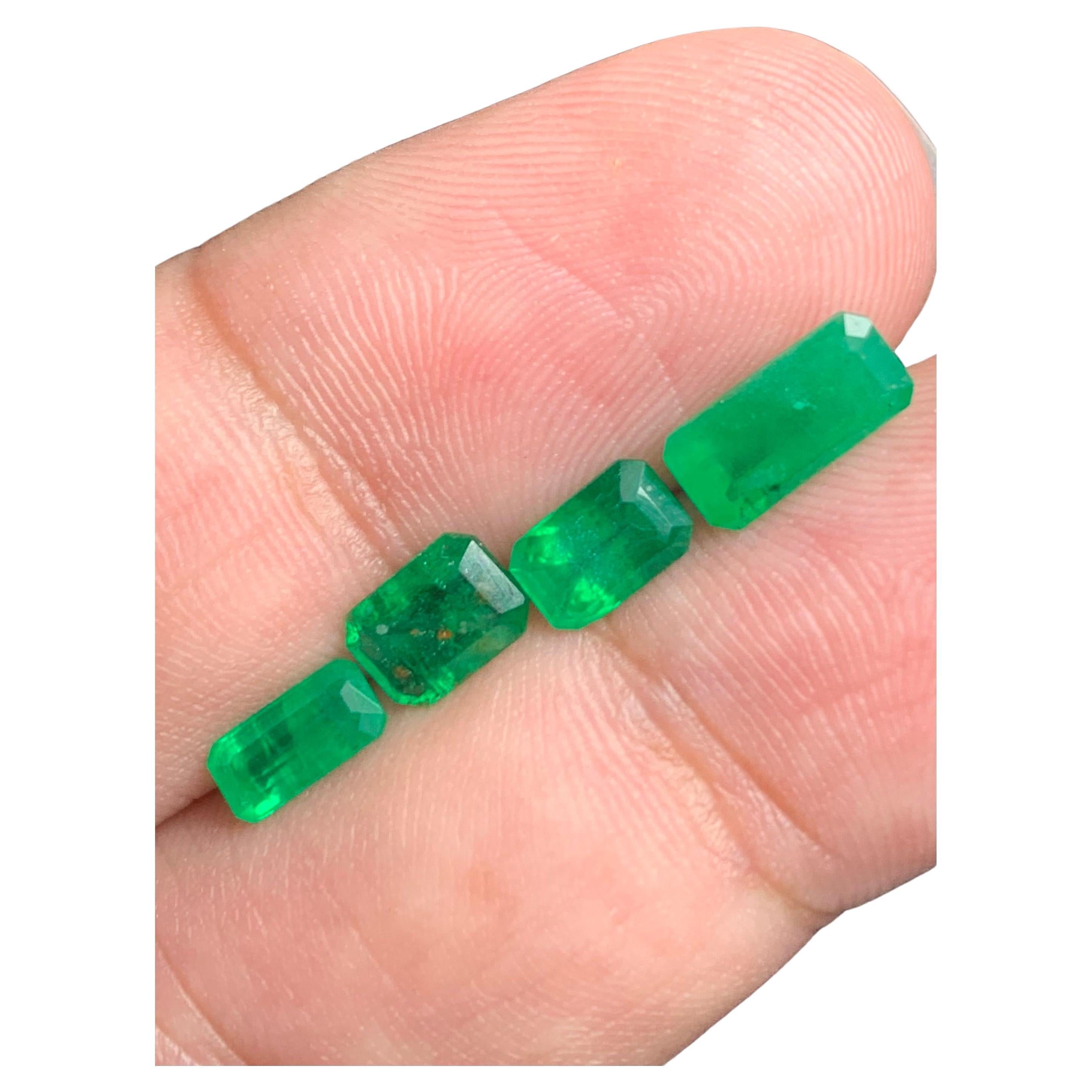 2.60 Carat Natural Loose Emerald Lot From Swat Mine, Pakistan