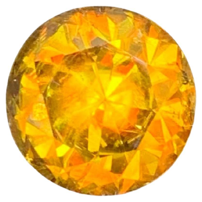 2,60 Karat Natürlicher loser Feuereffekt Sphene Stein Rundschliff Pakistanischer Edelstein