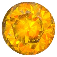 2,60 Karat Natürlicher loser Feuereffekt Sphene Stein Rundschliff Pakistanischer Edelstein