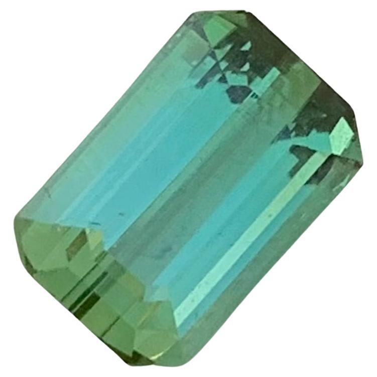 2.60 Carat Natural Loose Green Tourmaline Emerald Shape Gem From Earth Mine