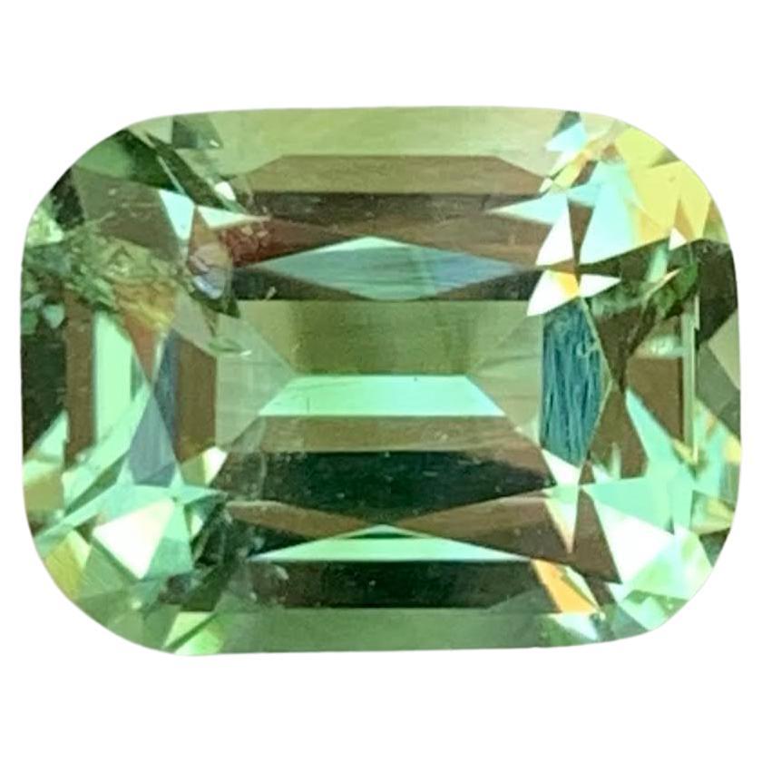 2.60 Carat Natural Loose Mint Green Tourmaline Stone Cushion Cut Afghan Gemstone (pierre précieuse afghane)
