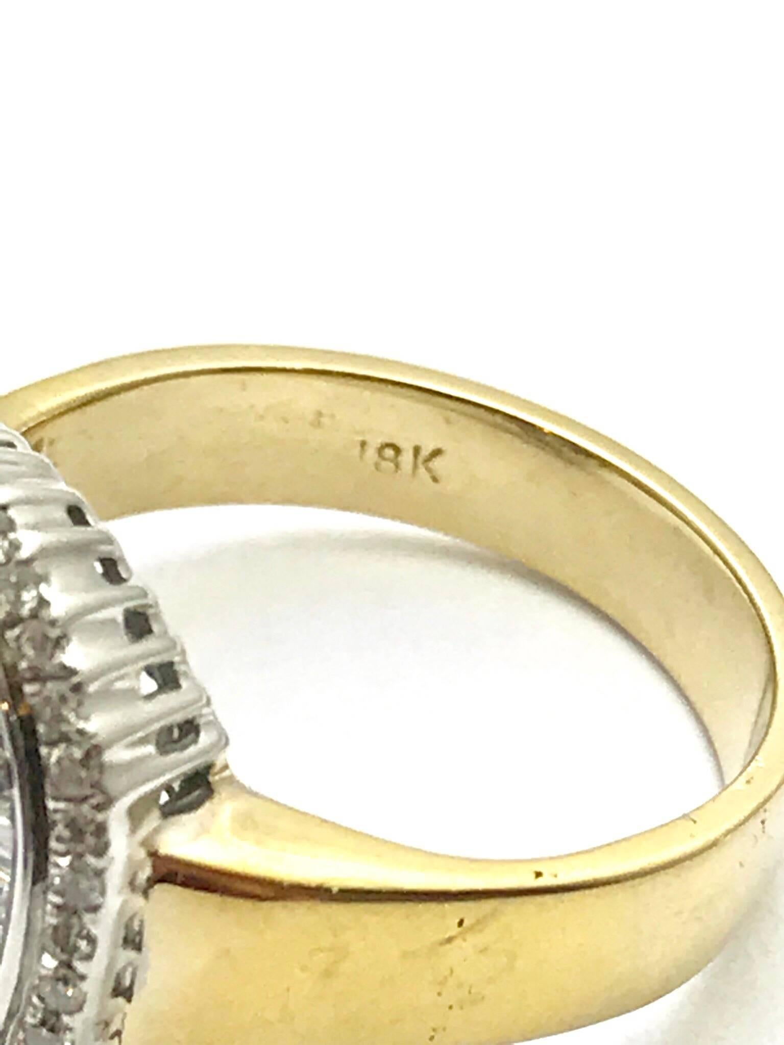 Oval Cut 2.60 Carat Tanzanite and Diamond White and Yellow Gold Fashion Ring