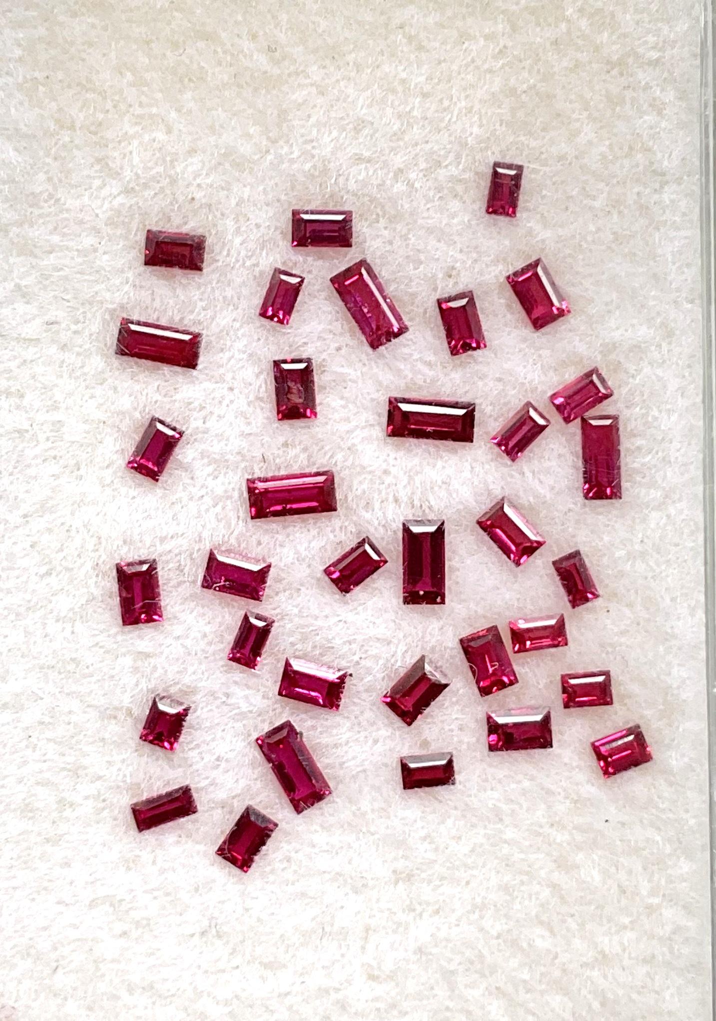 2.60 Carats Mozambique Ruby Top Quality Princesse Cut stone No Heat Natural Gem Unisexe en vente
